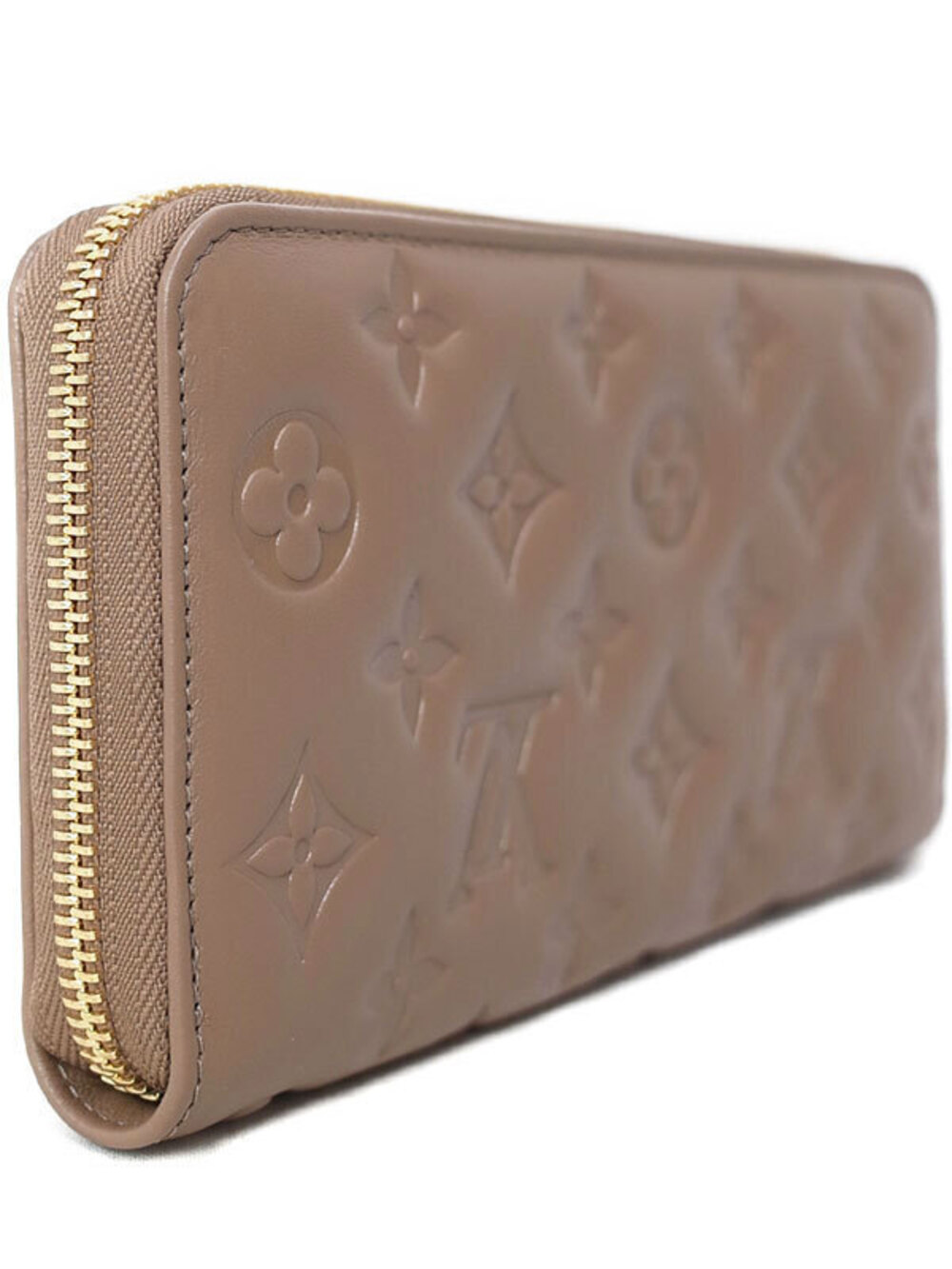 Louis Vuitton Zipper Zippy Monogram Long Wallet Round Brown